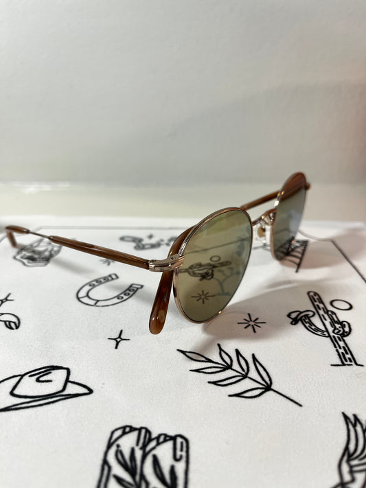 Garrett Leight - WILSON - Sunglass - Sandstorm Tortoise/RoseMirror