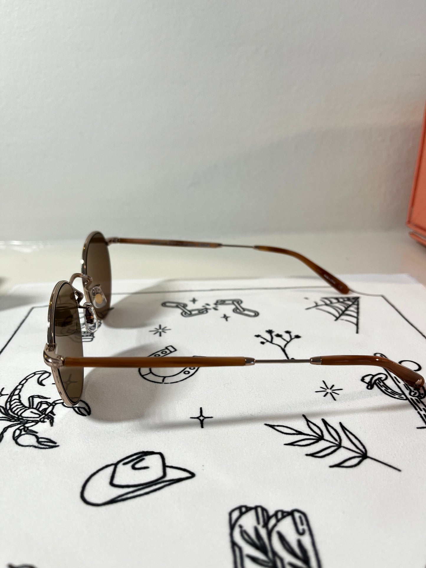 Garrett Leight - WILSON - Sunglass - Sandstorm Tortoise/RoseMirror