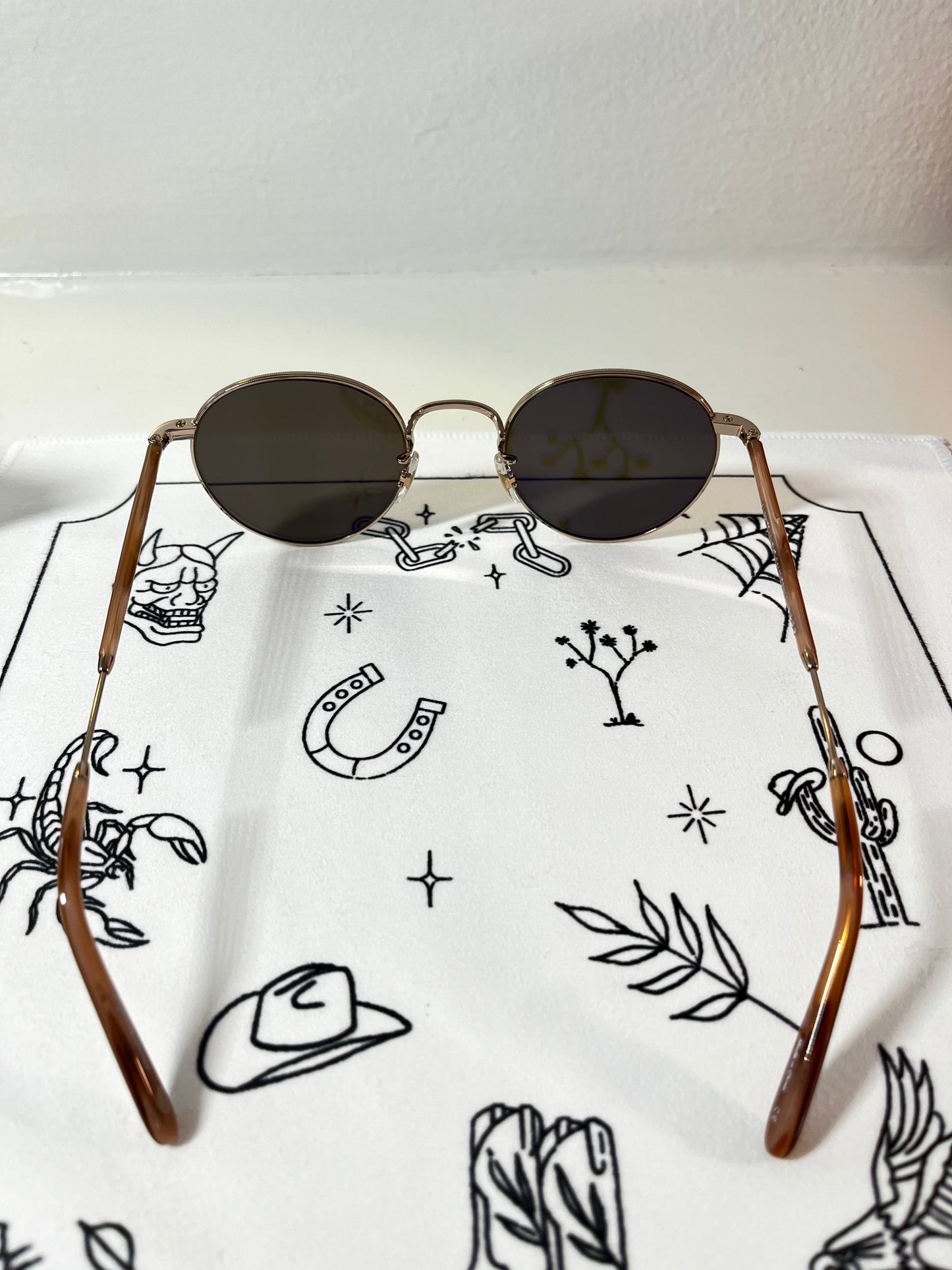 Garrett Leight - WILSON - Sunglass - Sandstorm Tortoise/RoseMirror