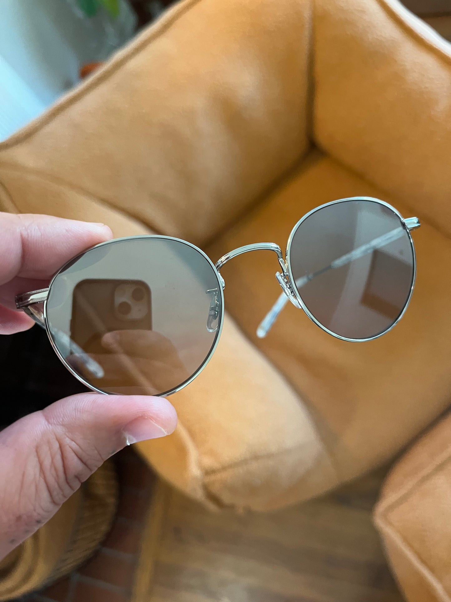 Garrett Leight - WILSON - Sunglass - Grey Tortoise/Silver Mirror