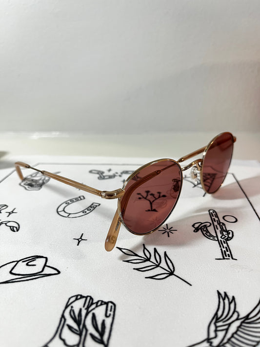 Garrett Leight - WILSON - Sunglass - Rosegold/ Rose Glass Lens