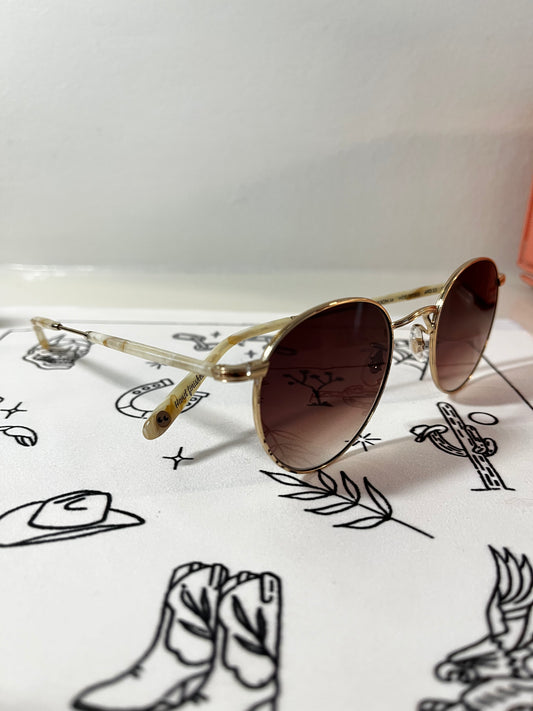 Garrett Leight - WILSON - Sunglass - (Gold/Brown Gradient)