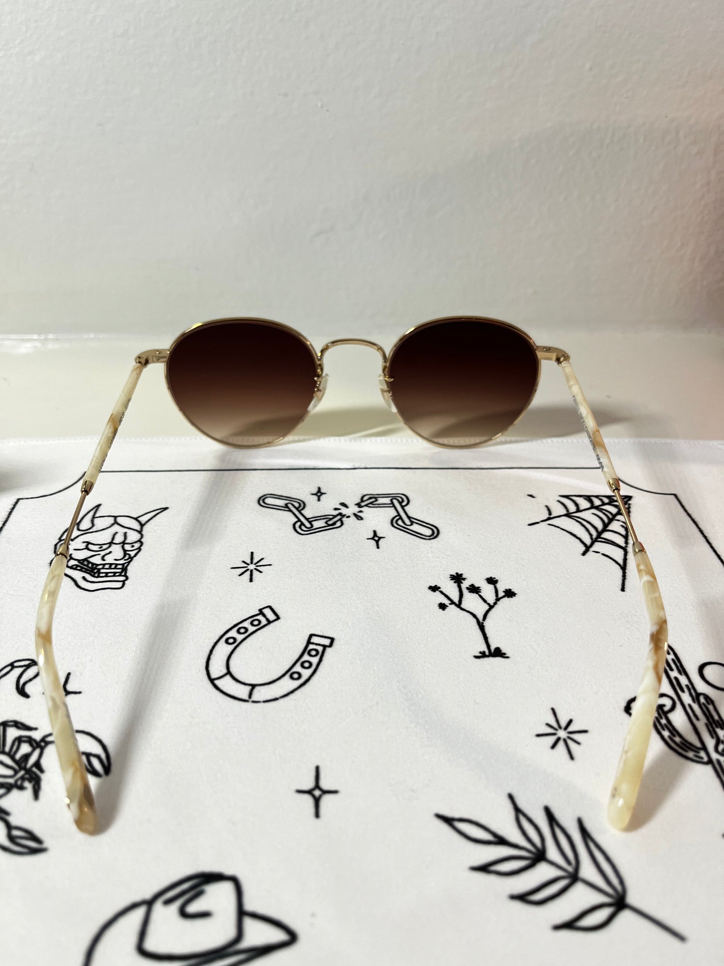 Garrett Leight - WILSON - Sunglass - (Gold/Brown Gradient)