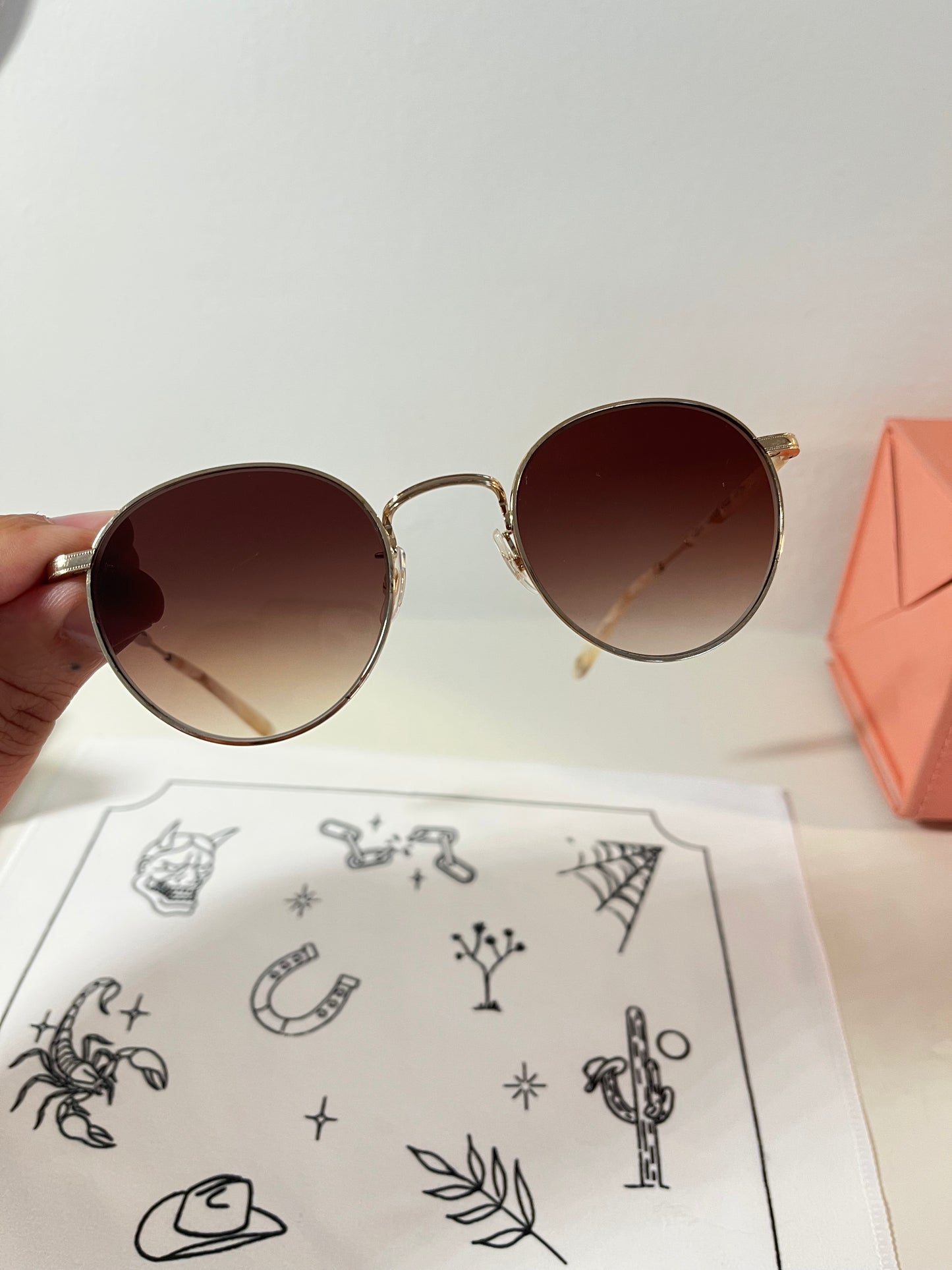 Garrett Leight - WILSON - Sunglass - (Gold/Brown Gradient)