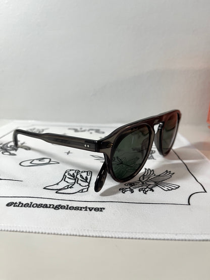 Garrett Leight - HARDING - Sunglass - Custom Dip-Dyed Sage Green