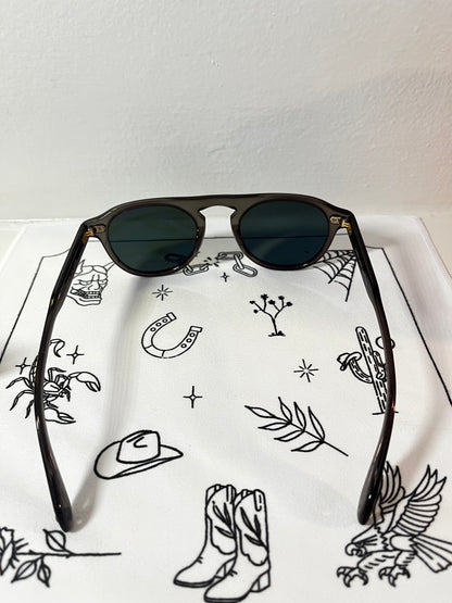 Garrett Leight - HARDING - Sunglass - Custom Dip-Dyed Sage Green