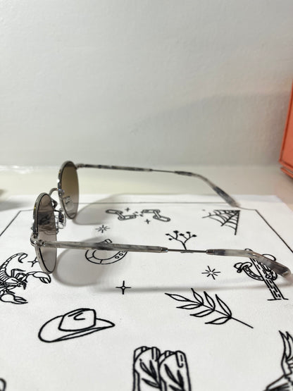 Garrett Leight - WILSON - Sunglass - Grey Tortoise/Silver Mirror