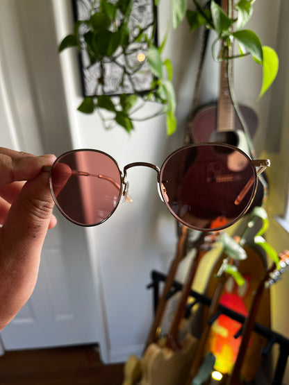Garrett Leight - WILSON - Sunglass - Rosegold/ Rose Glass Lens