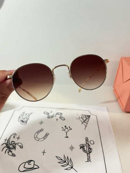 Garrett Leight - WILSON - Sunglass - (Gold/Brown Gradient)